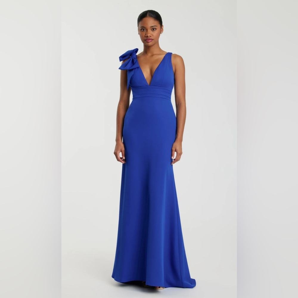 Mac Duggal Cobalt Blue One Shoulder Gown